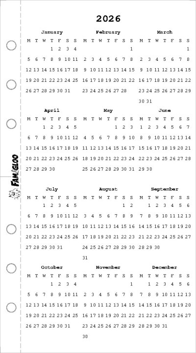 Year Calendar